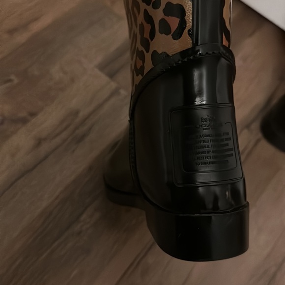 Coach cheetah rain boots. - Picture 3 of 5